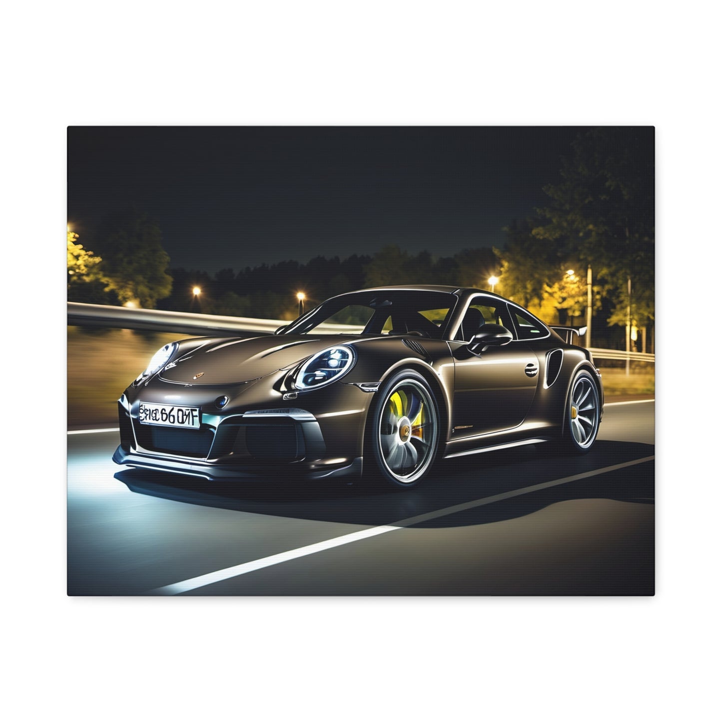 Décoration toile élégante– Design Porsche 911 GT noire