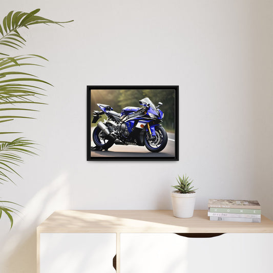 Magnifique toile inspirée d'une moto Yamaha