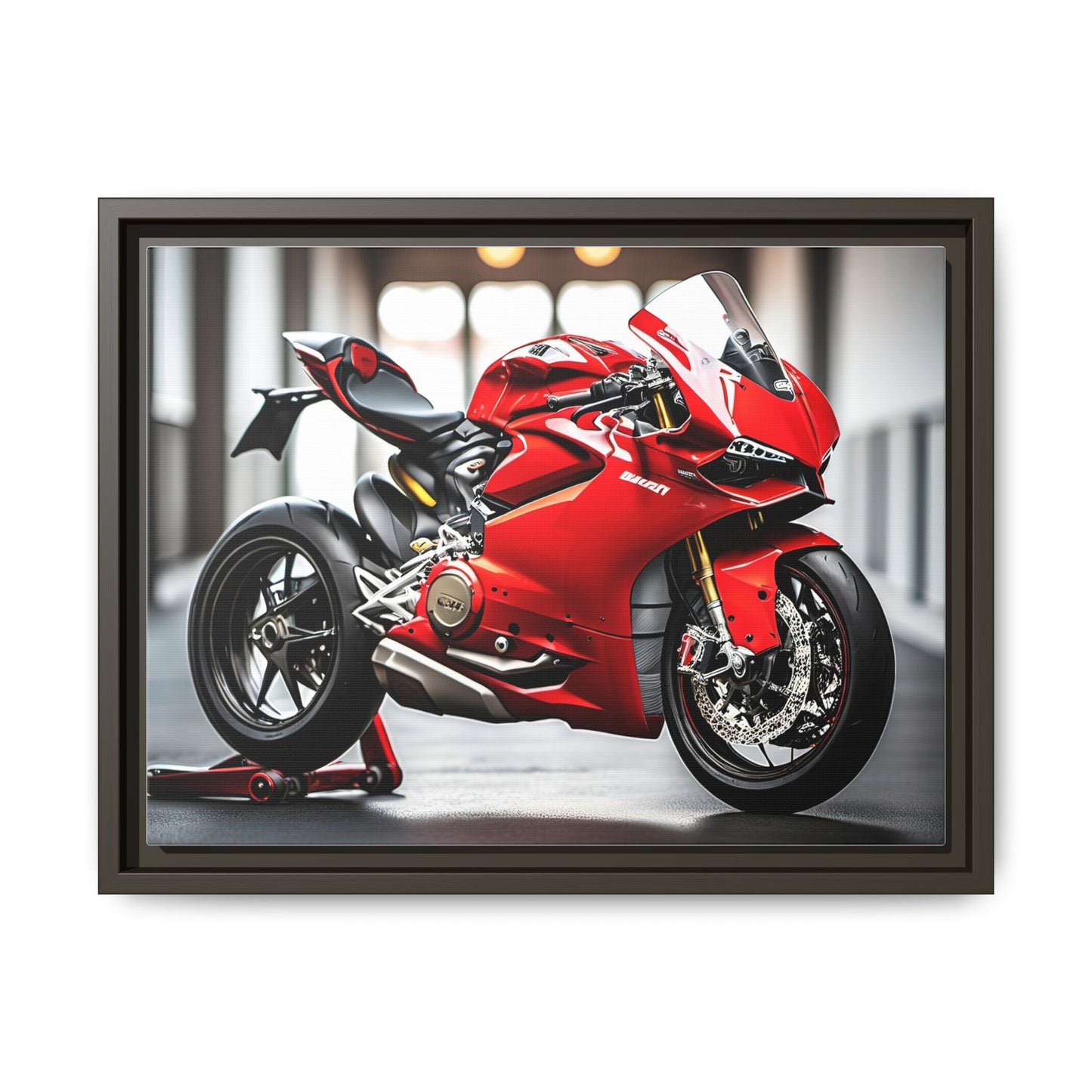 Toile, inspirée d'une jolie ducati panigale