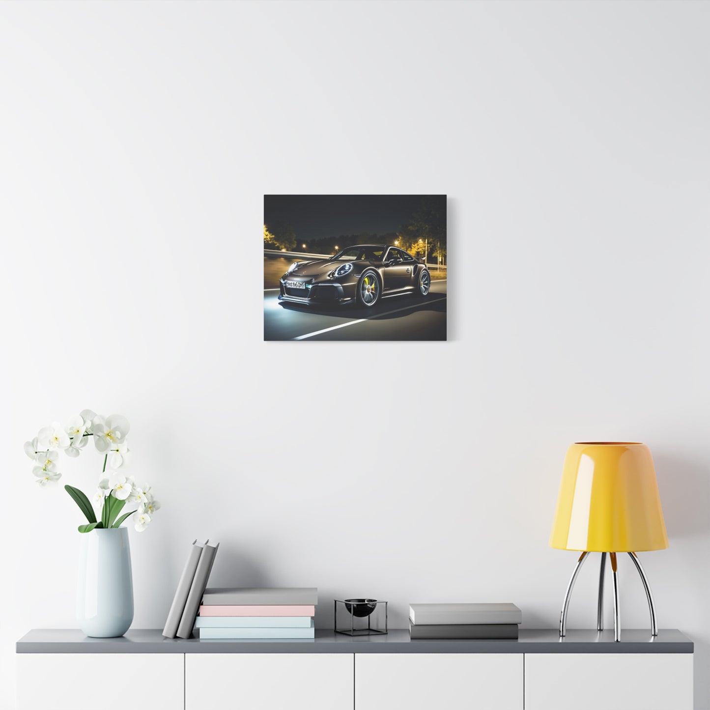 Décoration toile élégante– Design Porsche 911 GT noire