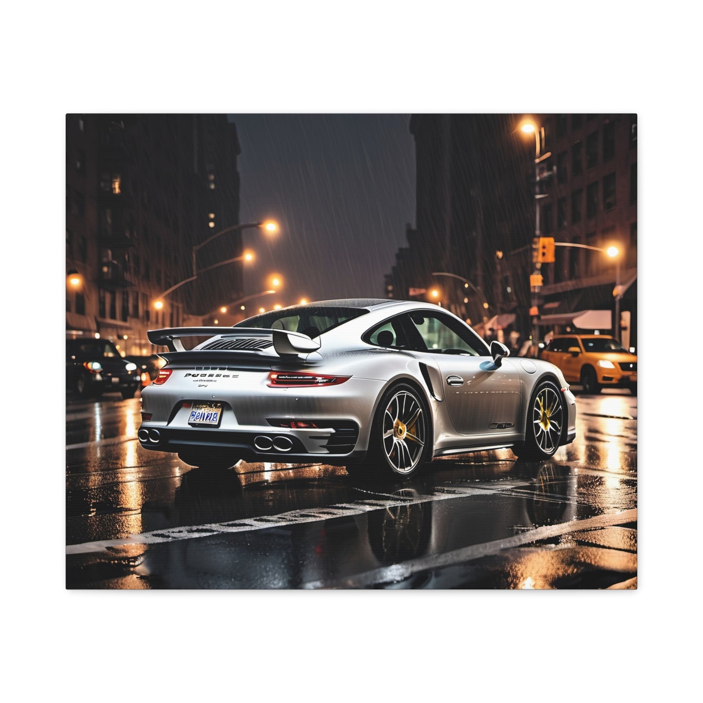 Décoration toile murale design de la Porsche 911 Turbo S