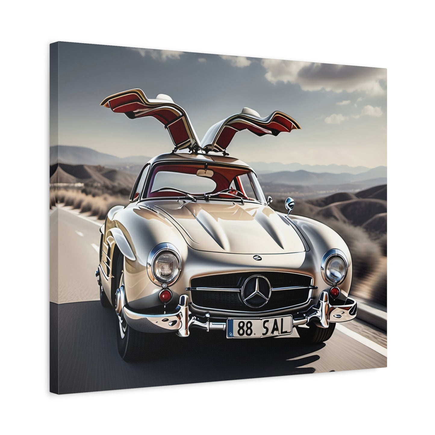 Magnifique toile design d'une Mercedes Benz-décoration