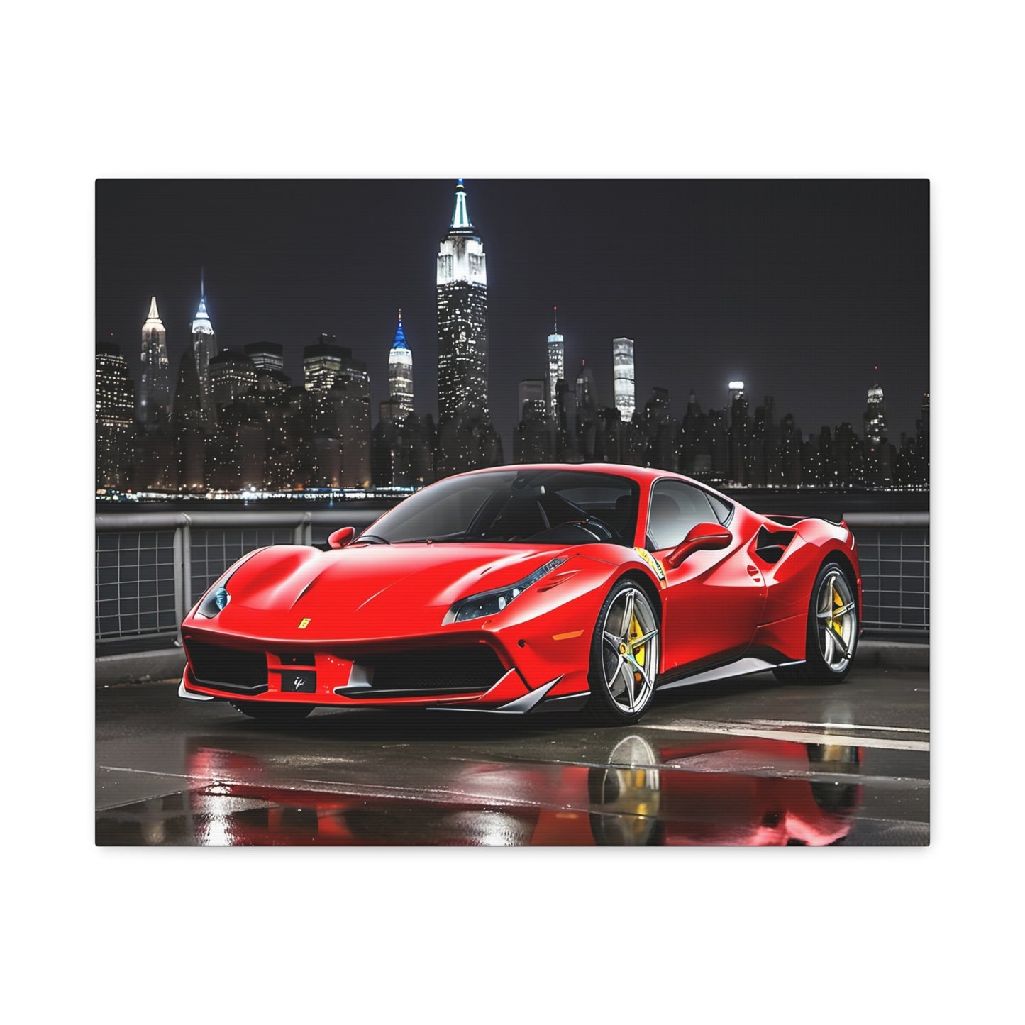 Décoration - toile design de la Ferrari 488