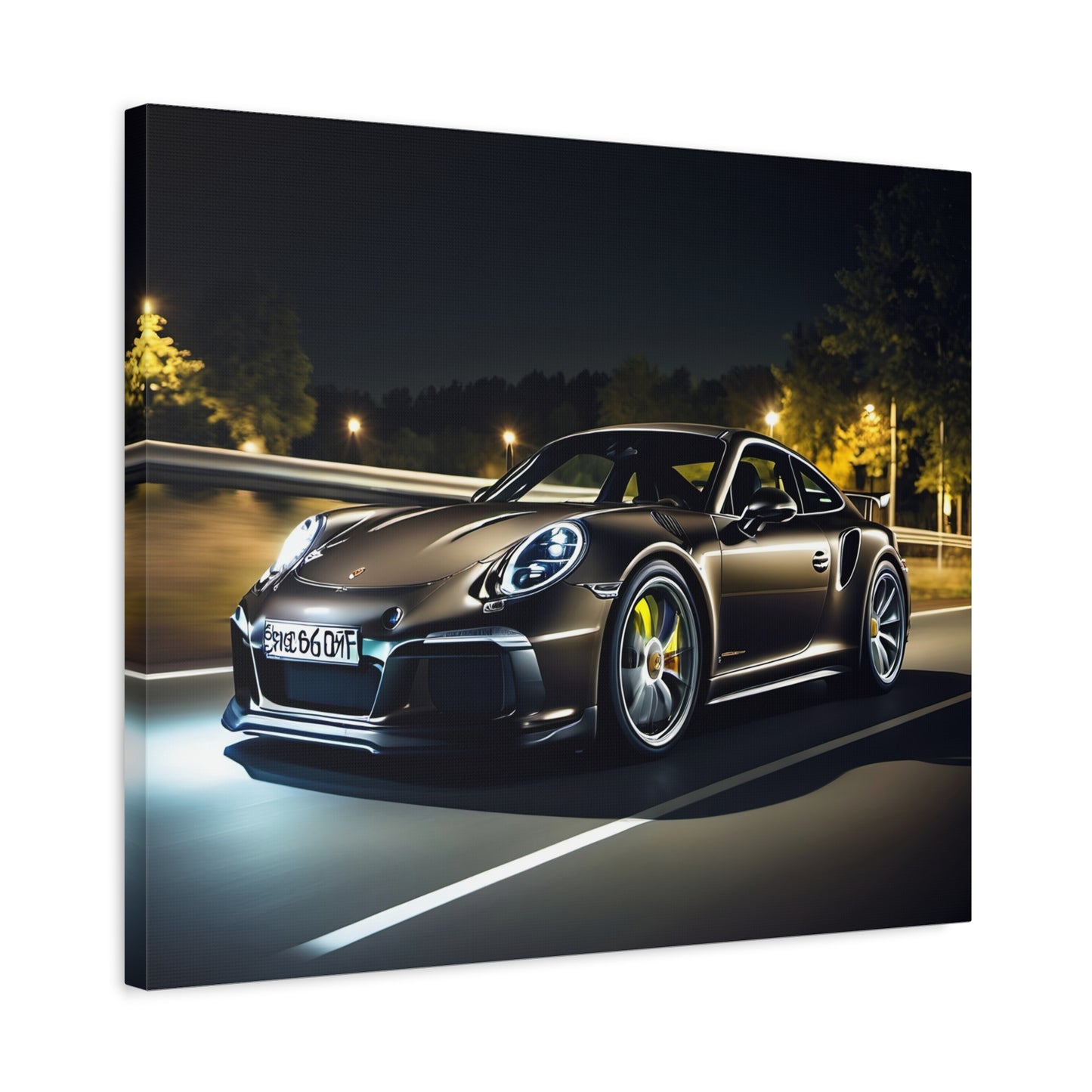 Décoration toile élégante– Design Porsche 911 GT noire