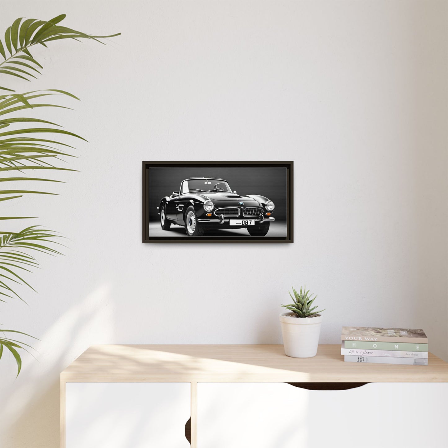 Toile encadrée inspirée d'une belle BMW 507