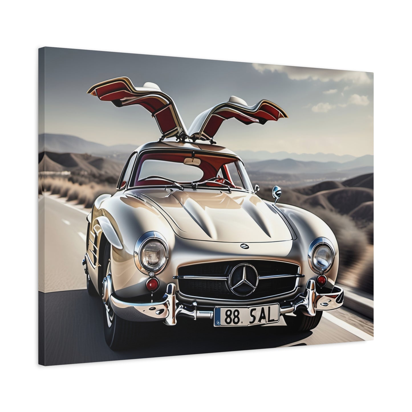 Magnifique toile design d'une Mercedes Benz-décoration