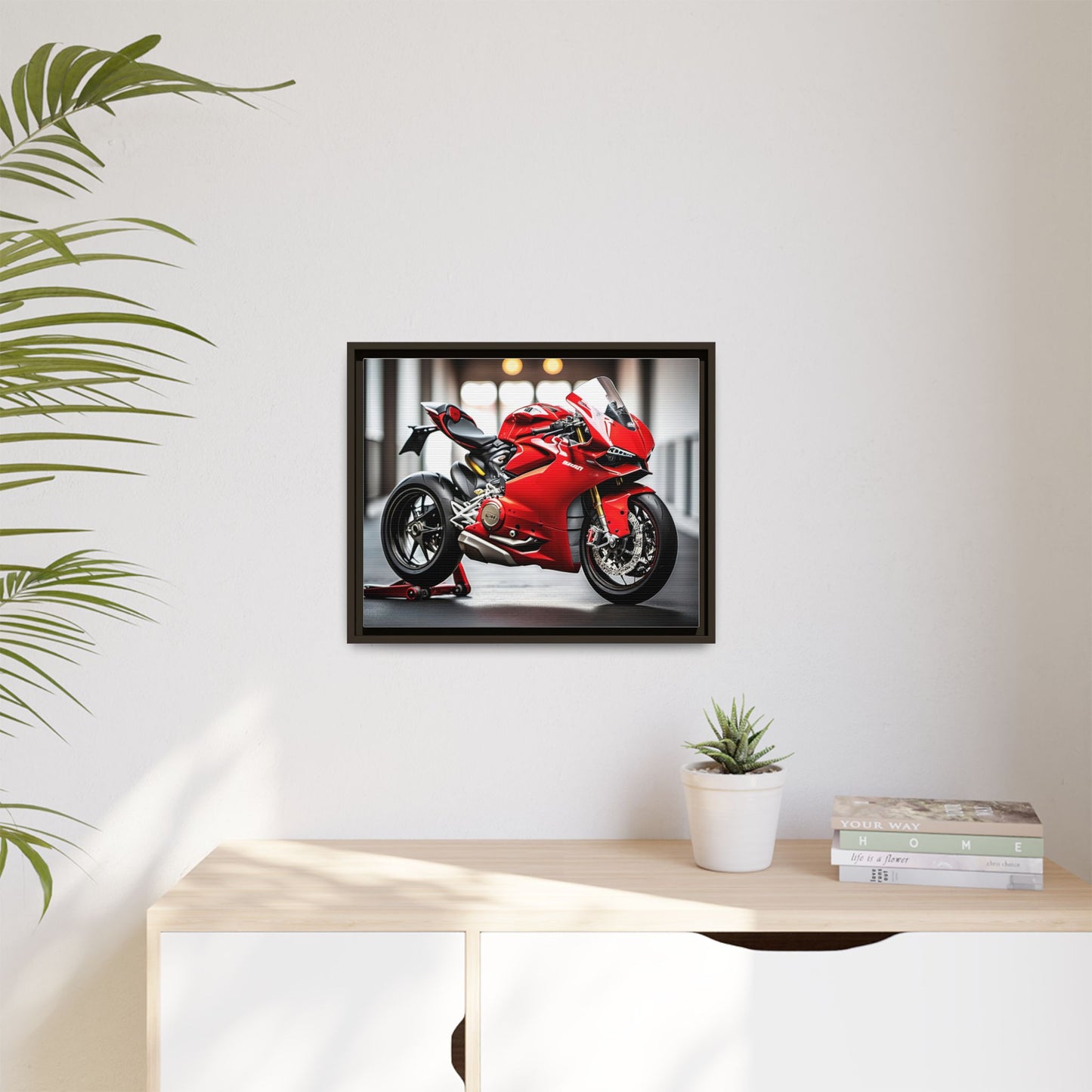 Toile, inspirée d'une jolie ducati panigale