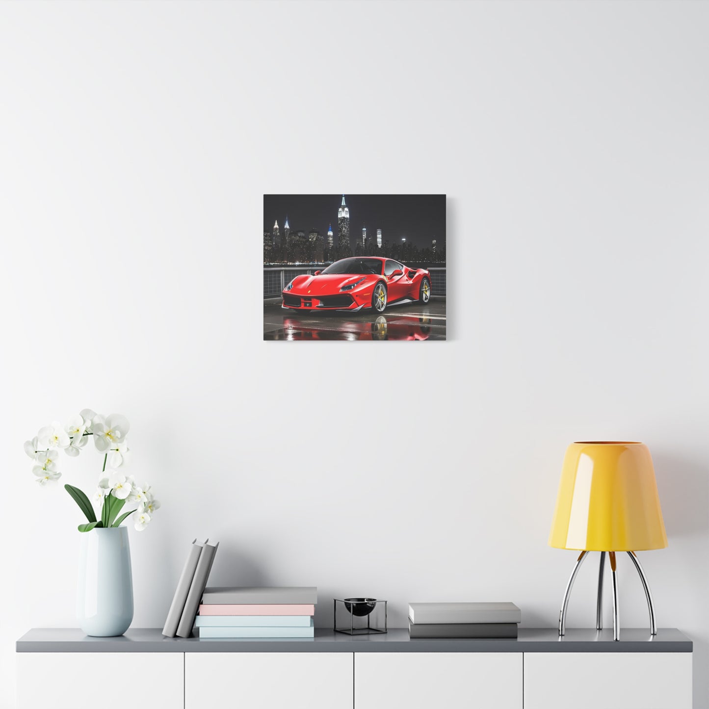 Décoration - toile design de la Ferrari 488