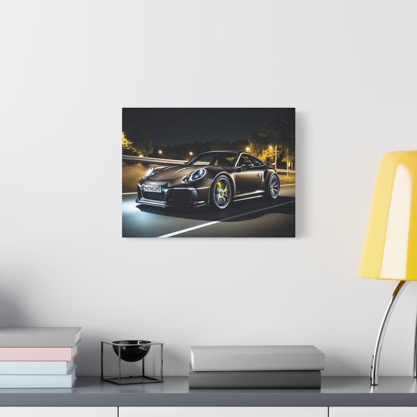 Décoration toile élégante– Design Porsche 911 GT noire