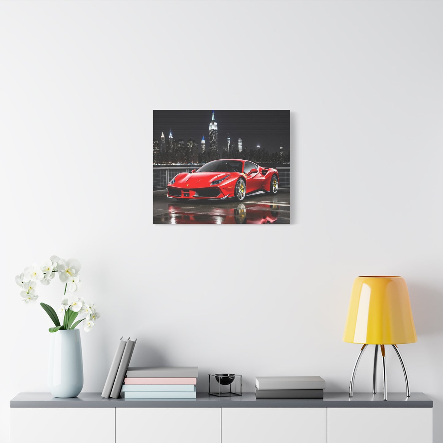 Décoration - toile design de la Ferrari 488