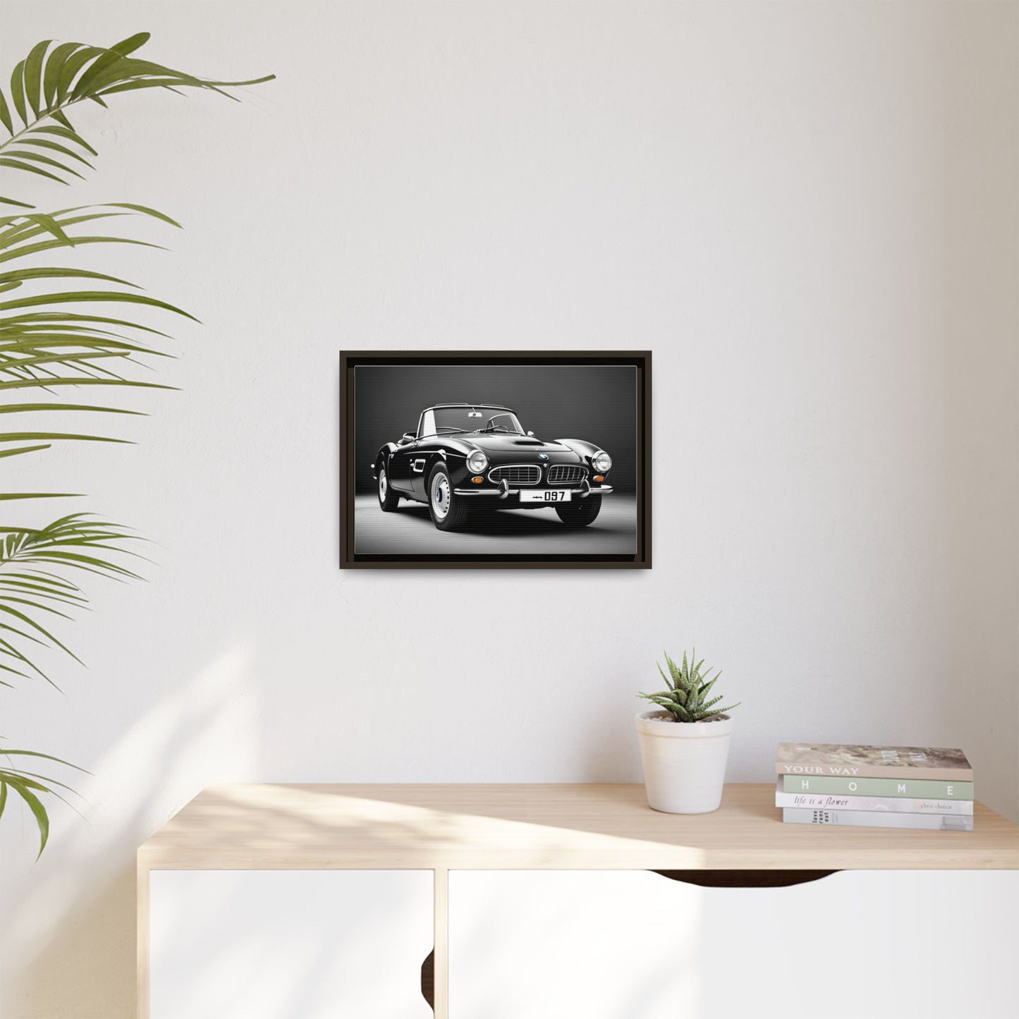 Toile encadrée inspirée d'une belle BMW 507