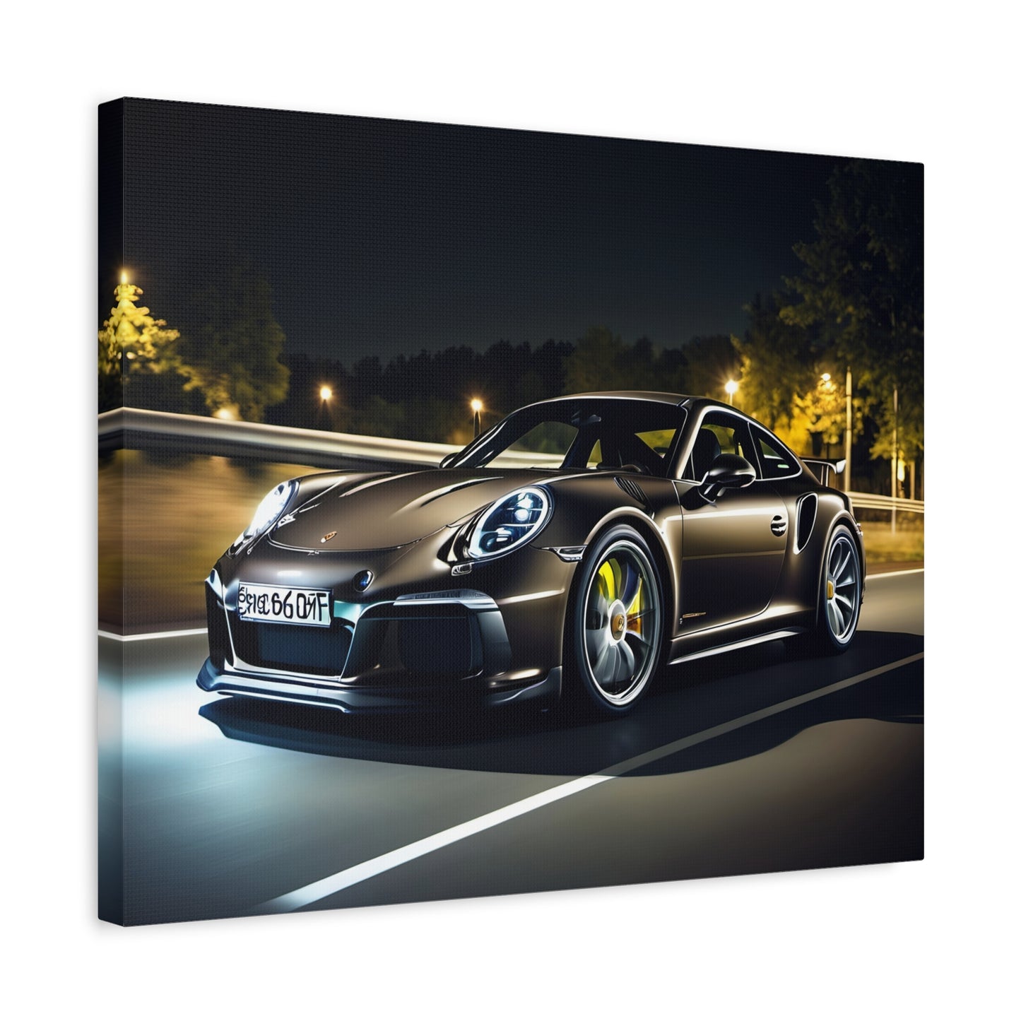 Décoration toile élégante– Design Porsche 911 GT noire