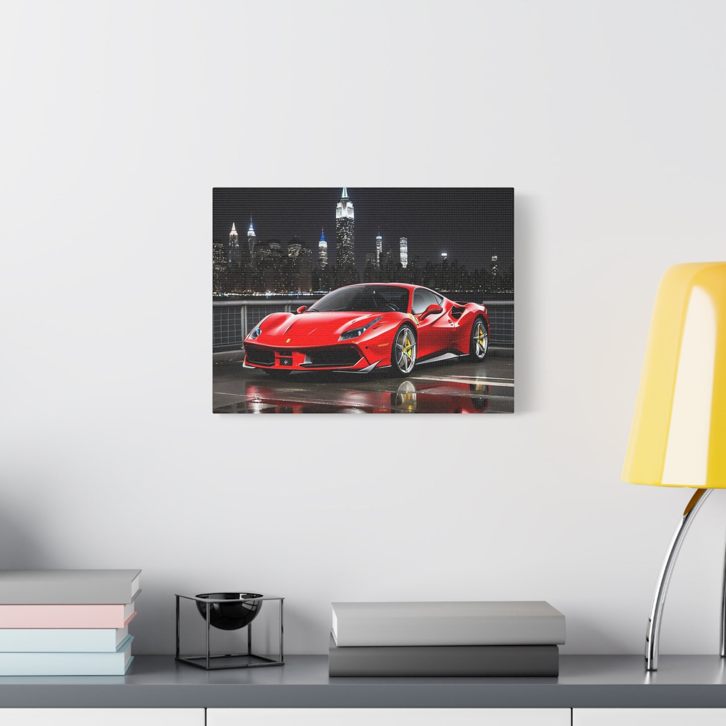 Décoration - toile design de la Ferrari 488