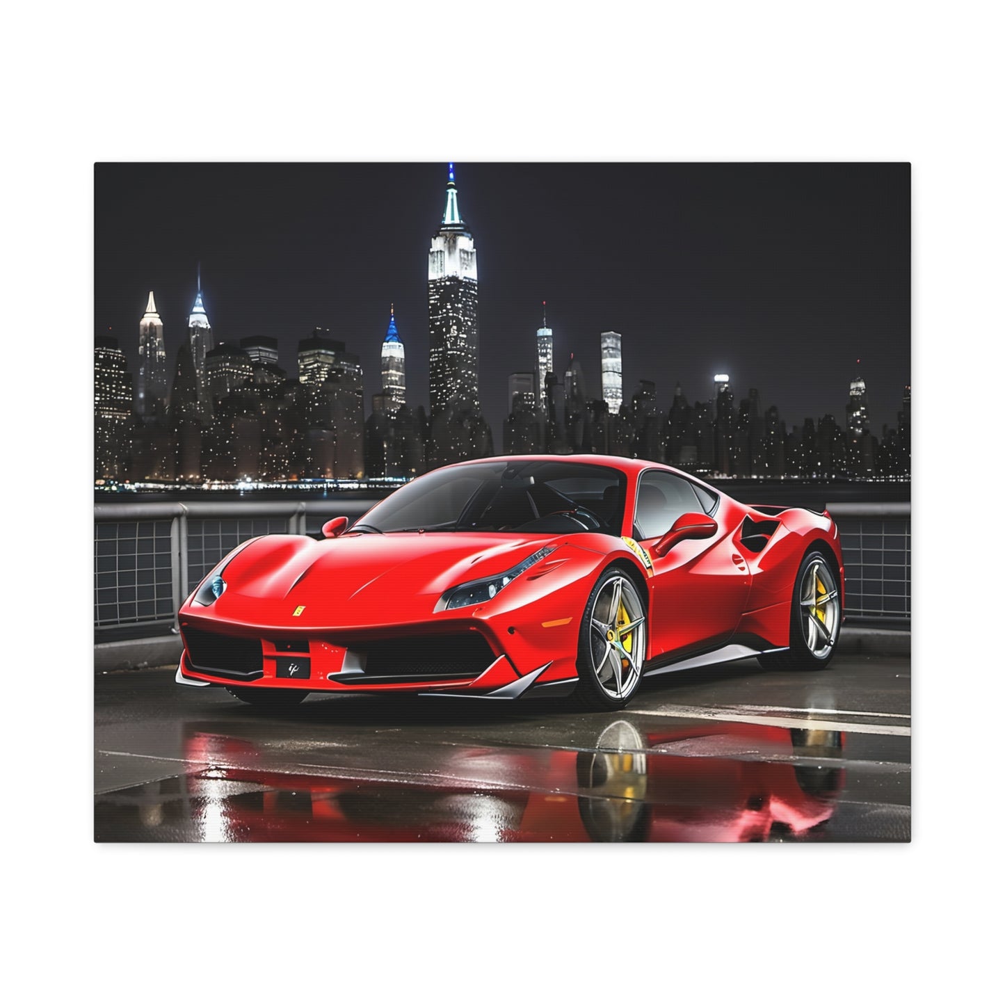 Décoration - toile design de la Ferrari 488