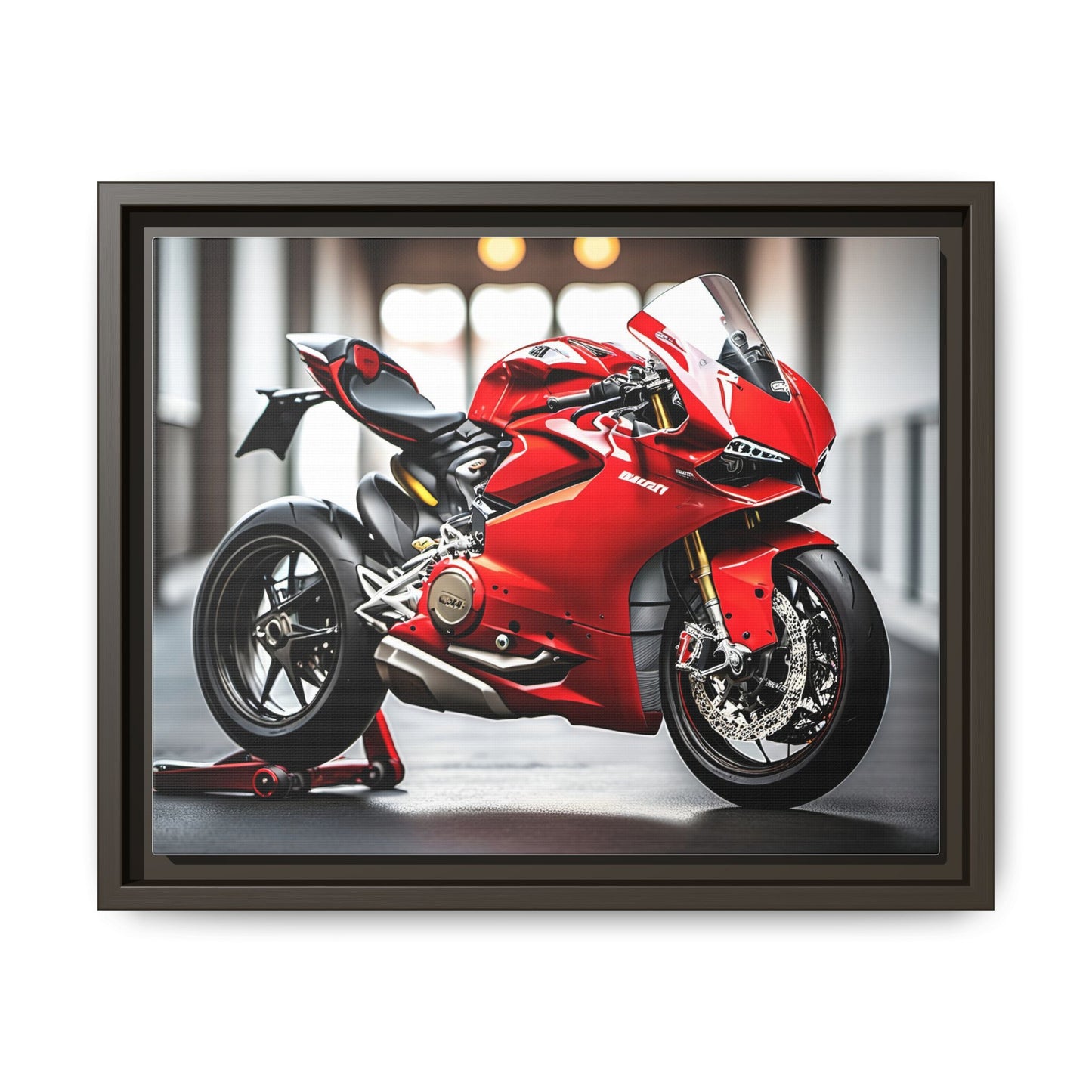 Toile, inspirée d'une jolie ducati panigale