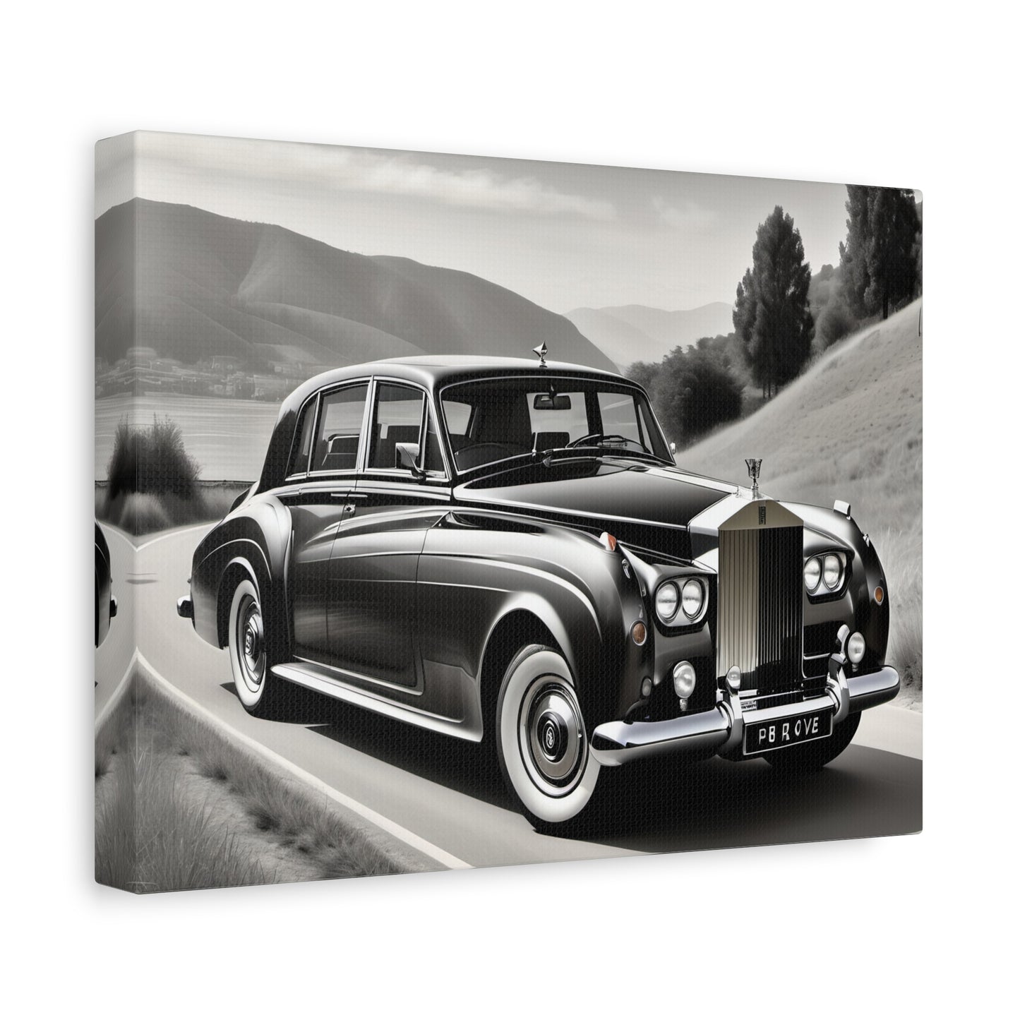 Beautiful canvas of a Rolls Royce