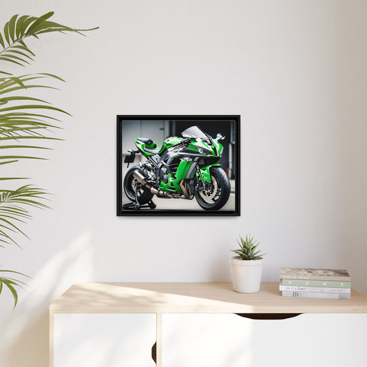 Magnifique toile inspirée d'une kawasaki-ninja