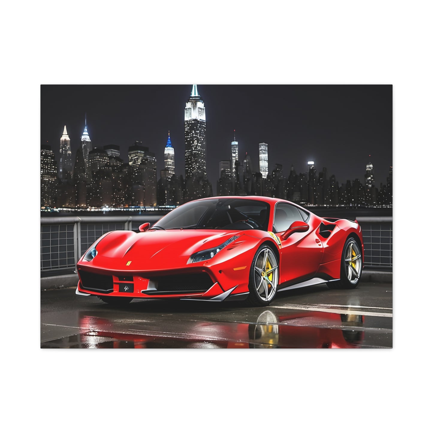 Décoration - toile design de la Ferrari 488