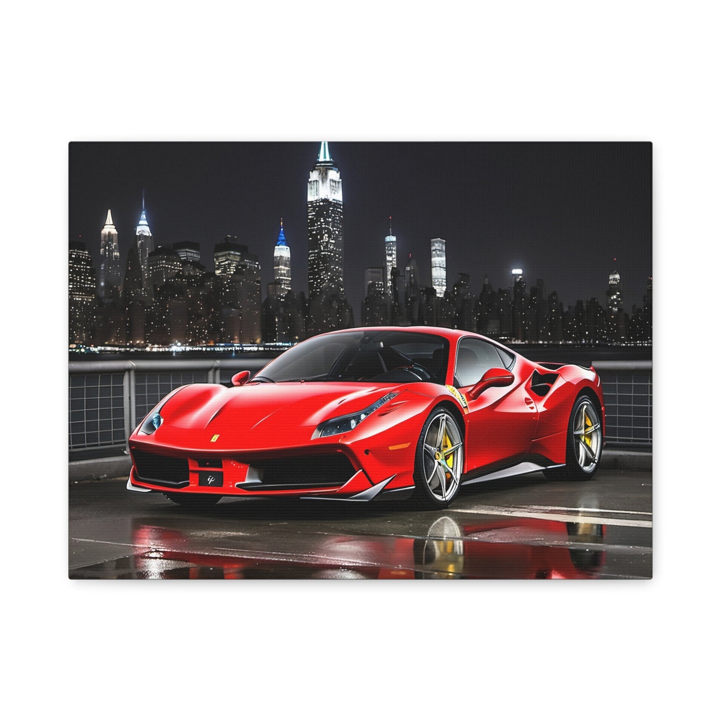 Décoration - toile design de la Ferrari 488