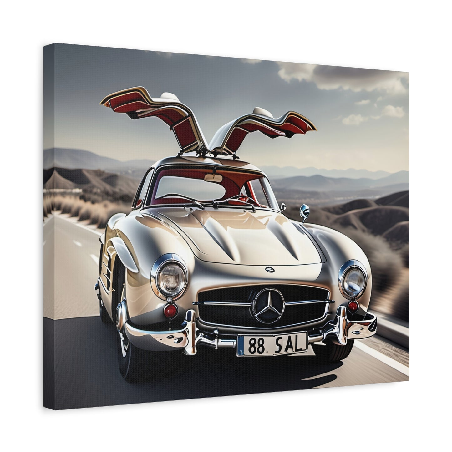 Magnifique toile design d'une Mercedes Benz-décoration