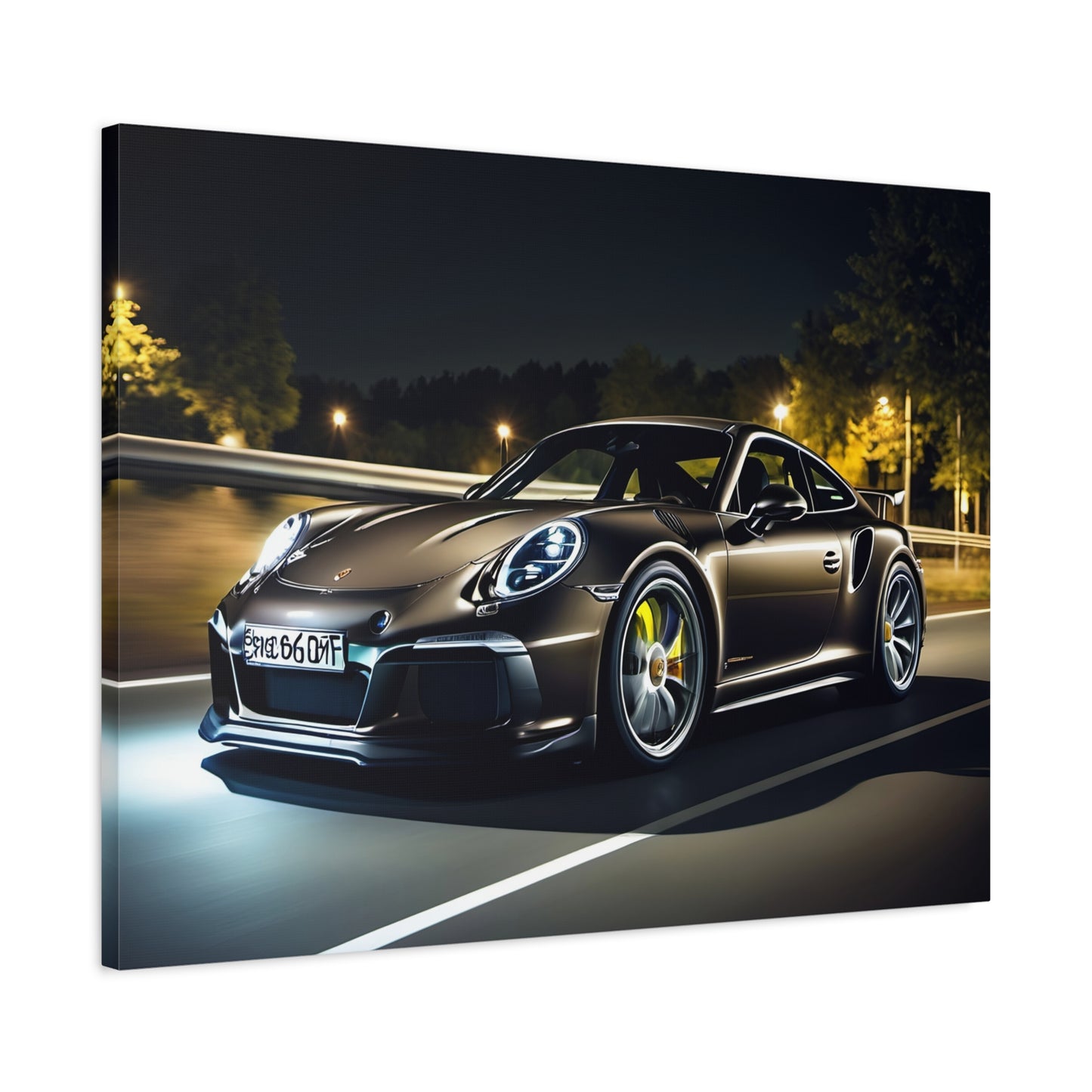 Décoration toile élégante– Design Porsche 911 GT noire