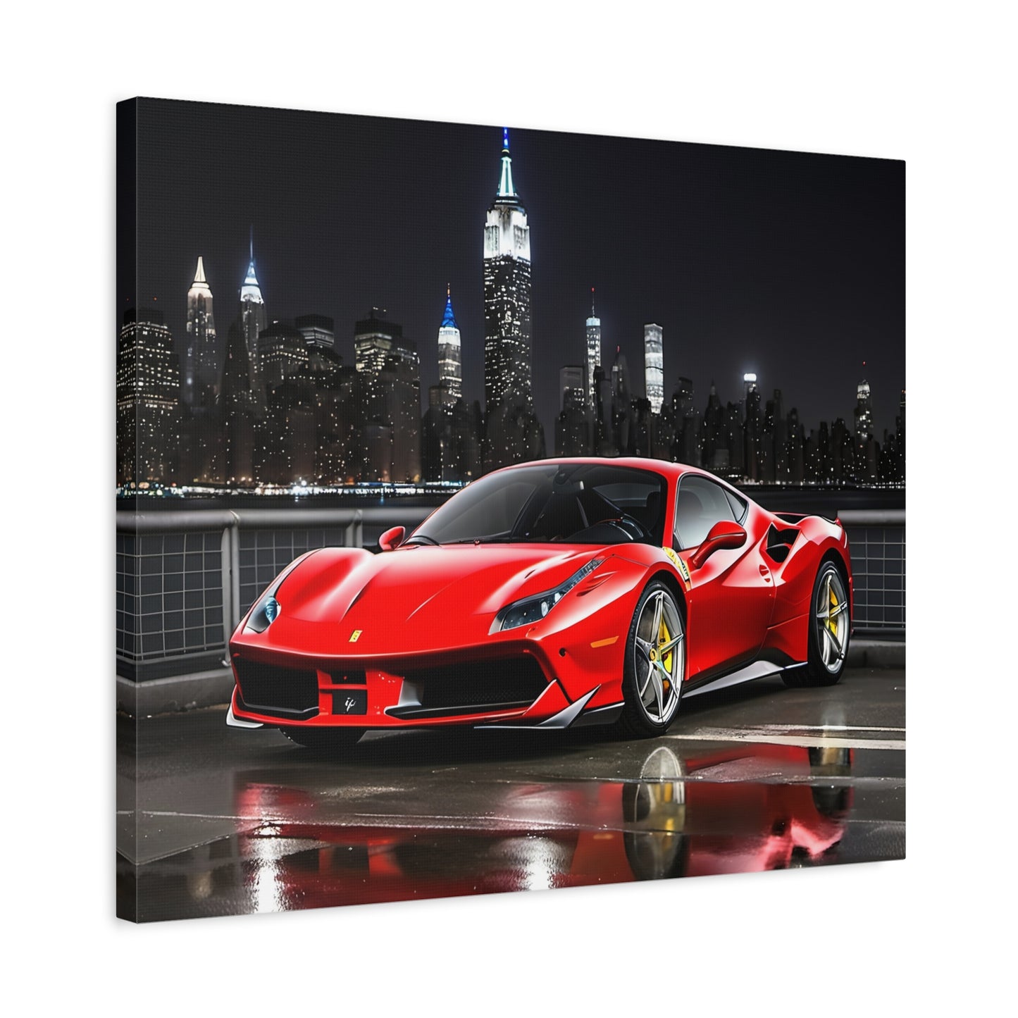 Décoration - toile design de la Ferrari 488