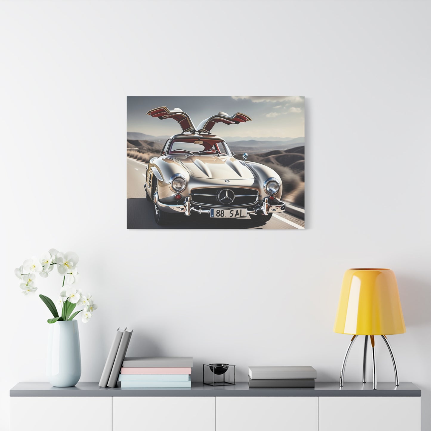 Magnifique toile design d'une Mercedes Benz-décoration