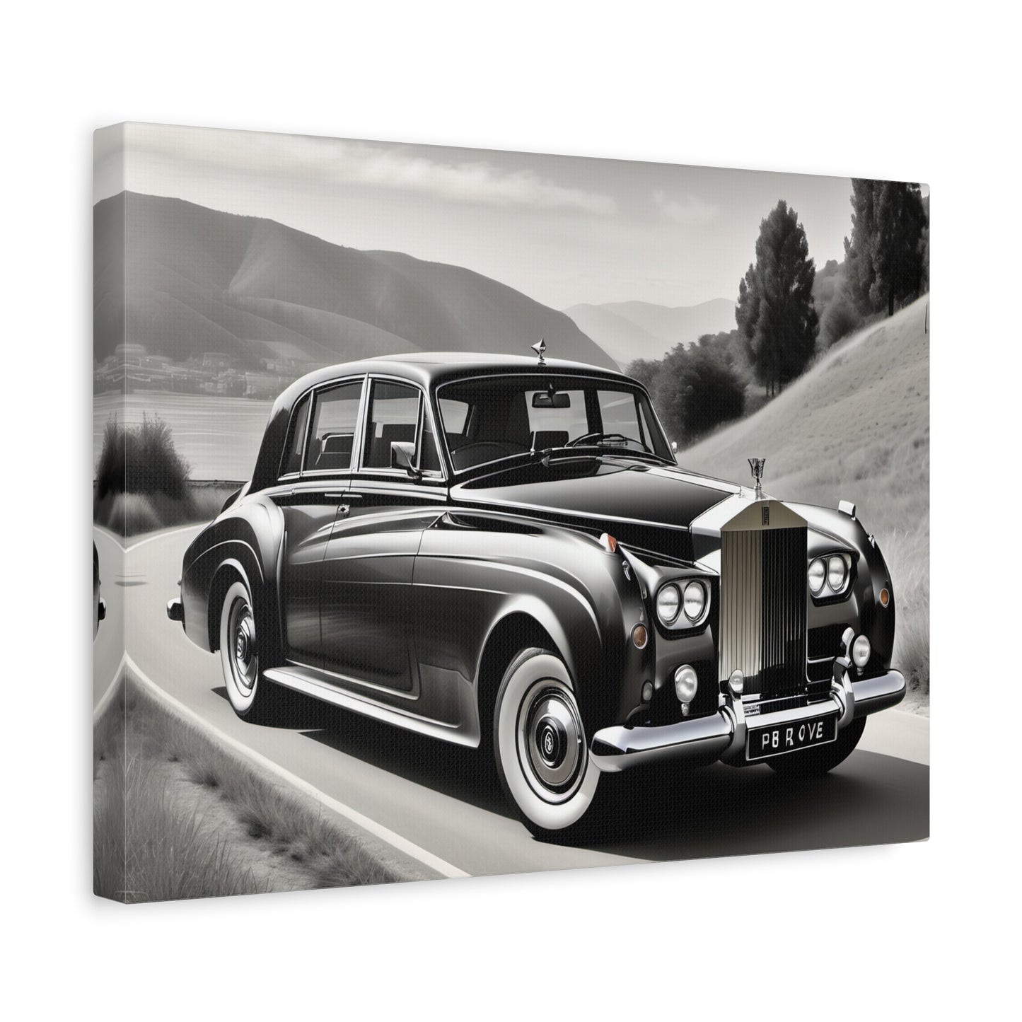 Beautiful canvas of a Rolls Royce