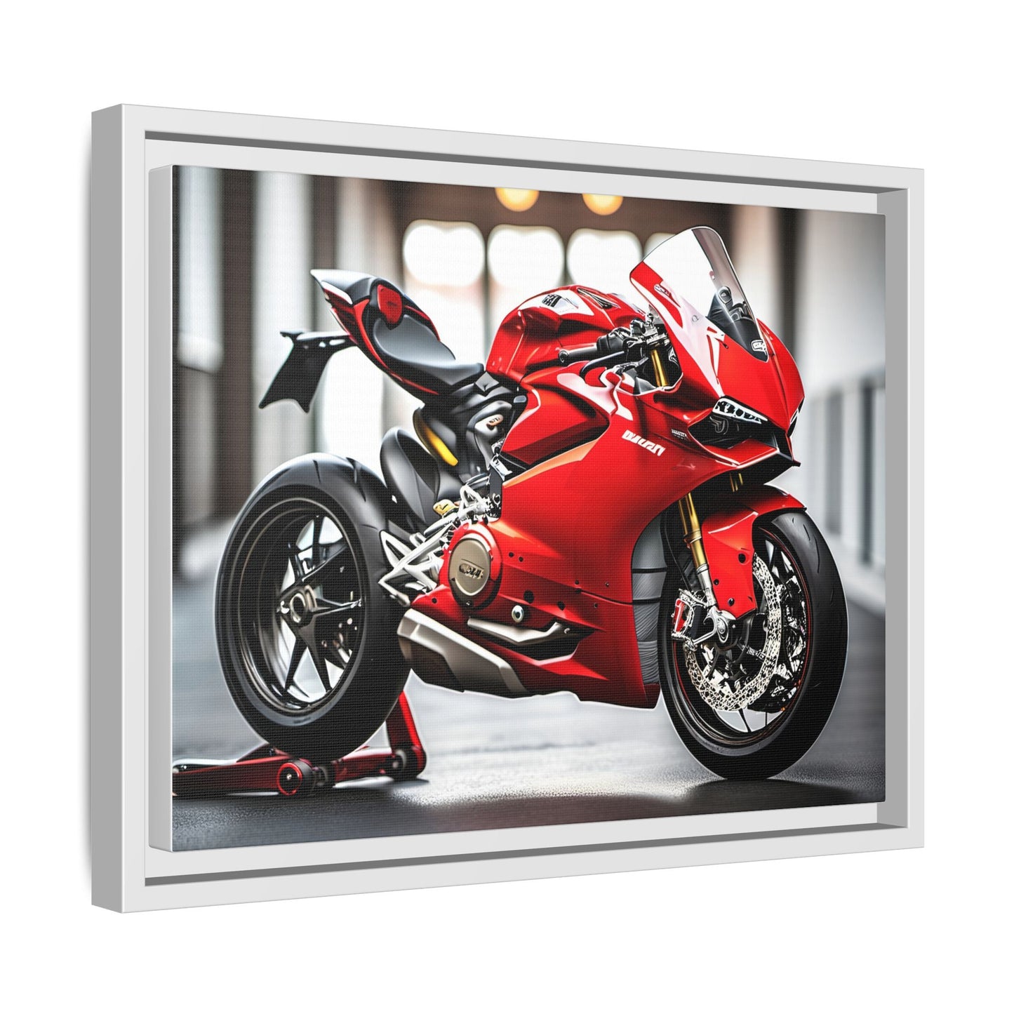 Toile, inspirée d'une jolie ducati panigale